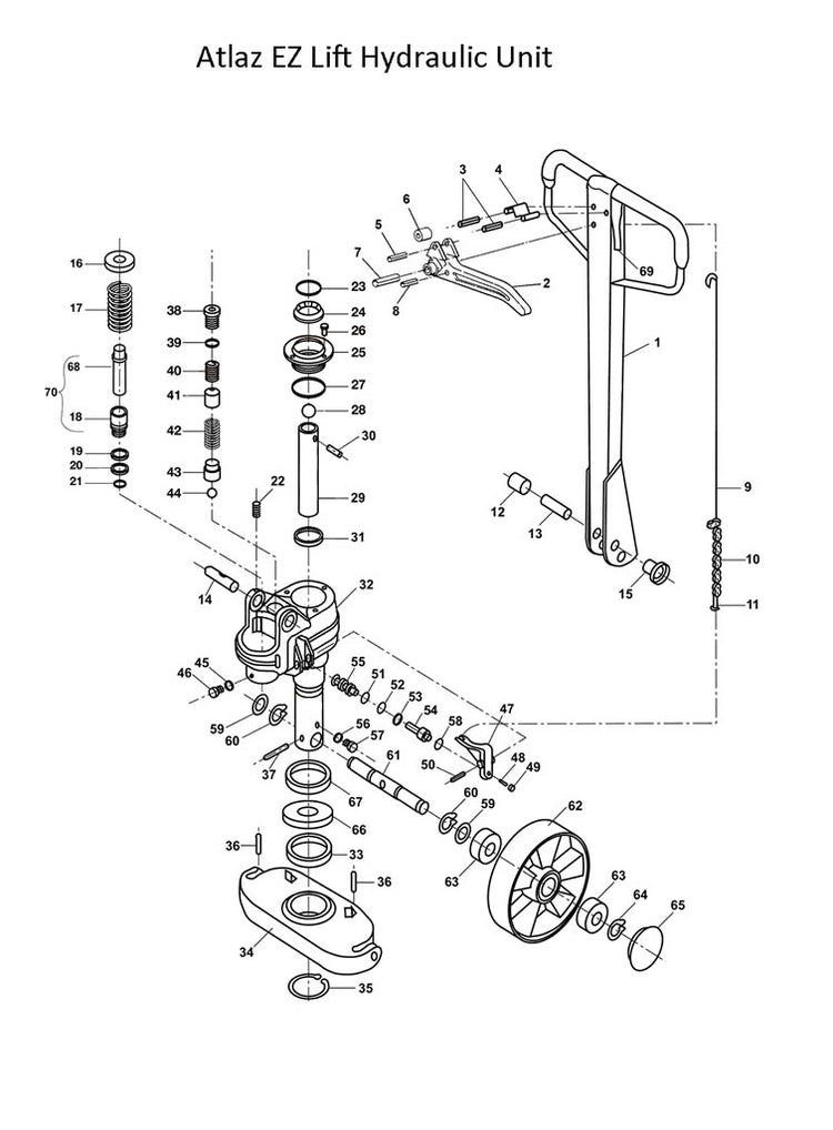 Atlas EZ Lift Hydraulic Unit Diagram