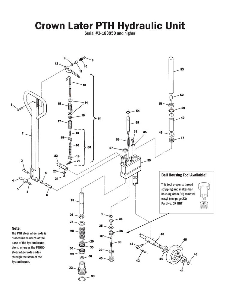Crown Later PTH Hydraulic Unit