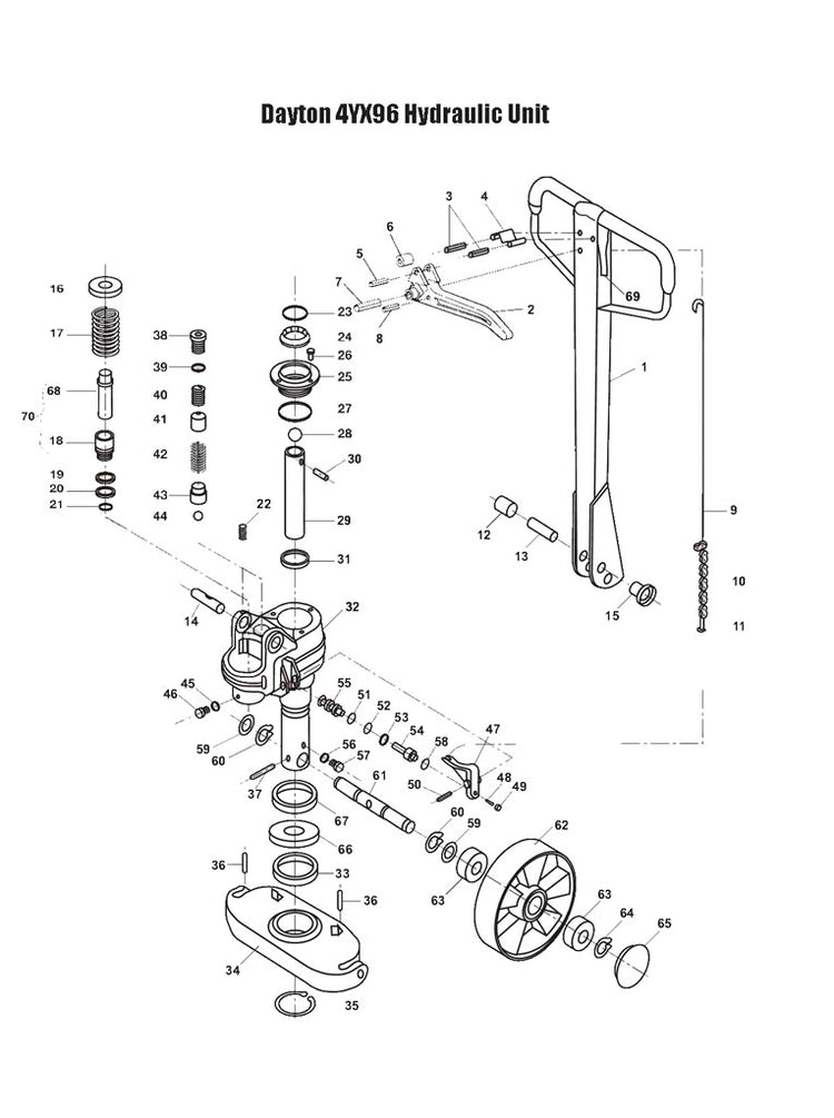 Dayton 4YX96 Hydraulic Unit