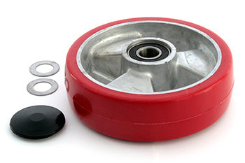 MO 101/210-1-A-HD, Steer Wheel Assy - 20mm Bearing ID Tread: Ultra-Poly, Hub: Aluminum