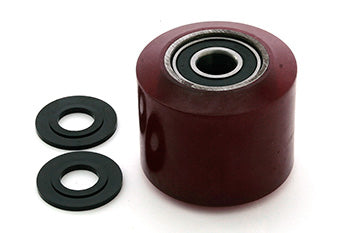 MU 325-TP, Load Roller Assy - 3 1/4 Dia., 2-3/4 Width Tandem, Tread: Heavy-Duty Poly, Hub: Steel