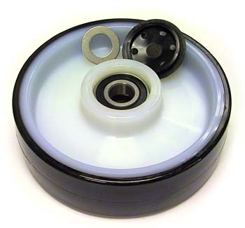 AT EZ-5008-A-ST, Steer Wheel Assembly, Black Poly