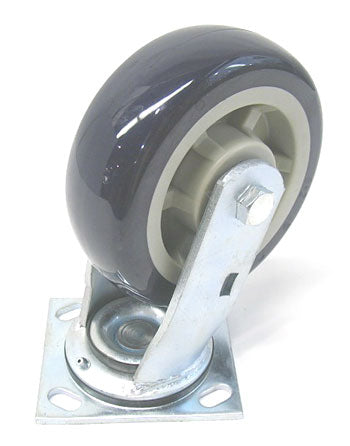 CA 11-MP-623-S, 6 Inch Diameter 11 Series Stocking Cart Caster, Swivel Assembly Mold-On Poly (MP)