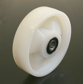 JT PT2036-3-6-N, Steer Wheel Assembly, Solid Nylon W/Bearings