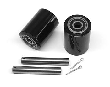 GWK-PUAA-LW, Load Wheel Kit, (2) Black Ultra-Poly (70D), Load Roller Assemblies, W/ Bearings, Axles and Fasteners