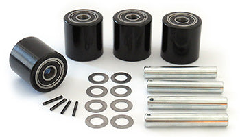 GWK-HP25L-T-LW, Load Wheel Kit (Tandem) -Includes (4) Ultra-Poly (70D) Wheel Assemblies with Bearings, Axles and Fasteners