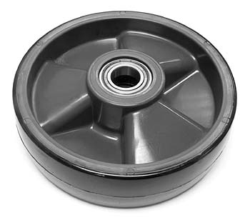 EC PLT-P0021-PY-A, Steer Wheel Assy - 8 Diameter Tread: Poly, Hub: Nylon