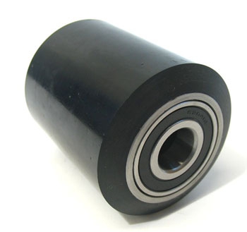 AT 203/210-1-B-A, Load Roller Assy - 20mm Bearing ID Tread: Heavy-Duty Poly, Hub: Aluminum