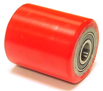 BO 60181-A-D, Load Roller Assy - 2.9 Diameter Tread: Heavy-Duty Poly, Hub: Aluminum