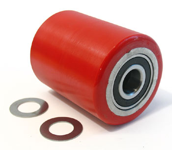 UL 1227-D, Load Roller Assy - 20mm Bearing ID Tread: Heavy-Duty Poly, Hub: Aluminum