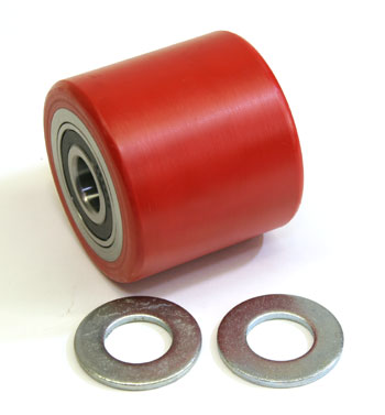 WE 270262, Load Roller Assy - 3 Diameter Tread: Standard Poly, Hub: Steel