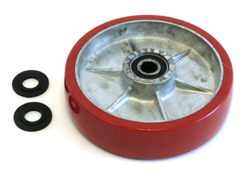 MG 148-A-HD, Steer Wheel Assy - 3/4 Bearing ID Tread: Ultra-Poly, Hub: Aluminum