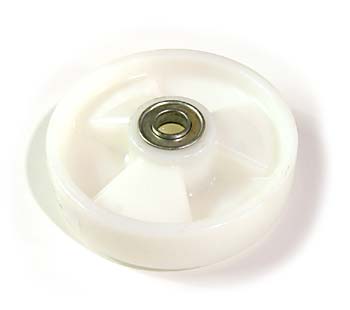 LJ 474/487-1-N-A, Steer Wheel Assy - 8 Diameter Tread: Nylon, Hub: Nylon