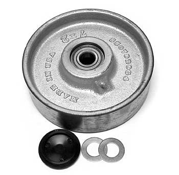 MO 100/210-1-A, Steer Wheel Assy Steel W/ Bearings, 20mm ID Bearings