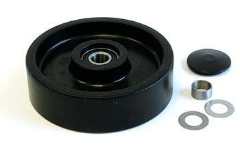 MO 101/210-1-A-ST, Steer Wheel Assy, Poly On Nylon Hub W/ Bearings, 20mm ID Bearings