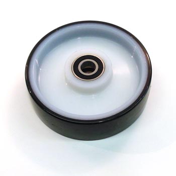 HL 127-A-ST, Steer Wheel Assy - 7 Diameter Tread: Poly, Hub: Nylon