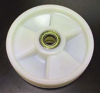 CR 82274-2, Steer Wheel Assy - 25mm Bearing ID Tread: Nylon, Hub: Nylon