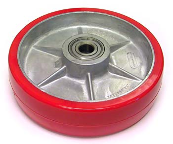 AT P210335-B-HD, Steer Wheel Assy - 3/4 Bearing ID Tread: Ultra-Poly, Hub: Aluminum