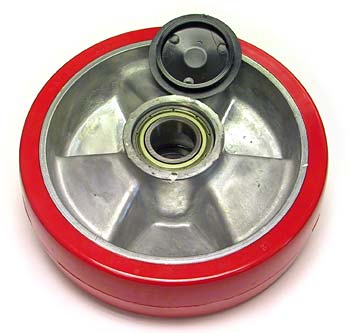 EC PAL-56-A-HD, Steer Wheel Assy - 7 Diameter Tread: Ultra-Poly, Hub: Aluminum