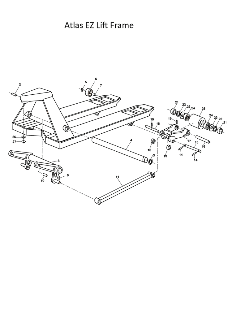 Atlas EZ Lift Frame Unit Diagram