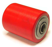RL RL-31-3, Load Roller Assy, Ultra Poly On Aluminum Hub W/ Bearings 3 Dia., Flanged Bearings
