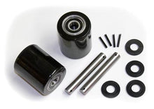 GWK-PTH-LW, Load Wheel Kit, (2) Black Ultra-Poly (70D), Load Roller Assemblies, W/ Bearings, Axles & Fasteners