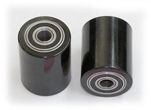 GWK-TM55-LW, Load Wheel Kit, (2) Black Ultra-Poly (70D), Load Roller Assemblies, W/ Bearings, Axles and Fasteners