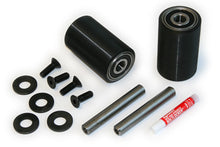 GWK-CFP-LW, Load Wheel Kit, (2) Black Ultra-Poly Load Roller Assemblies (70D), W/ Bearings, Axles, Washers & Screws