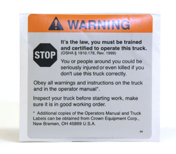 CR 069004, Warning Moving Vehicle
