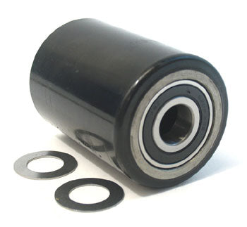 HL F117B-A, Load Roller Assy - 2-3/4 Diameter Tread: Heavy-Duty Poly, Hub: Steel 