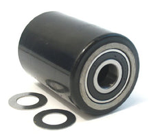 HL F117B-A, Load Roller Assy - 2-3/4 Diameter Tread: Heavy-Duty Poly, Hub: Steel 