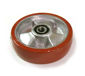 JT PT2748W-10-HD, Steer Wheel Assy - 20mm Bearing ID Tread: Ultra-Poly, Hub: Aluminum 