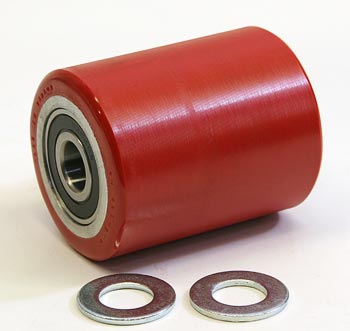 PM 01.05-A, Load Roller Assy - 3/4 Bearing ID Tread: Heavy-Duty Poly, Hub: Steel 