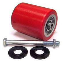 MU 325-P-D, Load Roller Assy - 3-1/4 Diameter Tread: Heavy-Duty Poly, Hub: Aluminum 