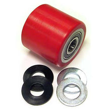 JT PT2748A-080-D, Load Roller Assy - 3 Diameter Tread: Heavy-Duty Poly, Hub: Steel 