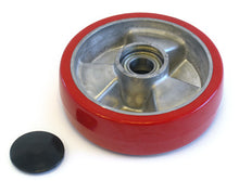 IN 300060-A-HD, Steer Wheel Assy - 7 Diameter Tread: Ultra-Poly, Hub: Aluminum 