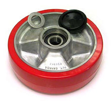 VJ 66216-HD, Steer Wheel Assy - 7 Diameter Tread: Ultra-Poly, Hub: Aluminum 
