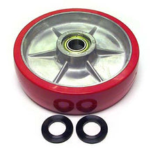 MU 800-P-HD, Steer Wheel Assy - 25mm Bearing ID Tread: Ultra-Poly, Hub: Aluminum 