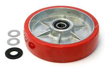 PU AA-8x2 PMWB-HD, Steer Wheel Assy - 20mm Bearing ID Tread: Ultra-Poly, Hub: Aluminum 