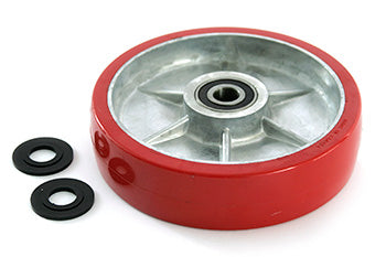 PU B-1-10-P-HD, Steer Wheel Assy - 3/4 Bearing ID Tread: Ultra-Poly, Hub: Aluminum 