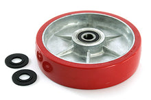 PU B-1-10-P-HD, Steer Wheel Assy - 3/4 Bearing ID Tread: Ultra-Poly, Hub: Aluminum 
