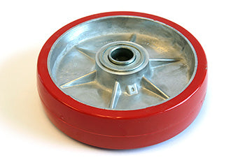 PR P-13864-A-HD, Steer Wheel Assy - 1 Bearing ID Tread: Ultra-Poly, Hub: Aluminum 