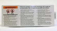 YL 524141184, Warning Label