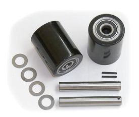 GWK-TM-LW, Load Wheel Kit, (2) Black Ultra-Poly (70D), Load Roller Assemblies, W/ Bearings, Axles and Fasteners