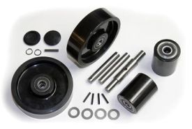 GWK-WiC2-CK, Complete Wheel Kit: 2 Load Roller Assy, 2 Steer Wheel Assy, W/ Bearings, Axles and Fasteners