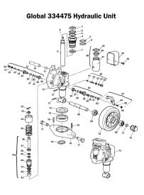 Global 334475 Hydraulic Unit Diagram