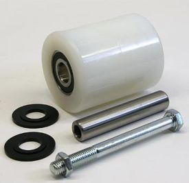 MU 90320, Load Roller Assy - 3-1/4 Diameter Tread: Nylon, Hub: Nylon 